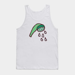 Shower Head Funny Nursery Cartoon Drawing Design Tank Top